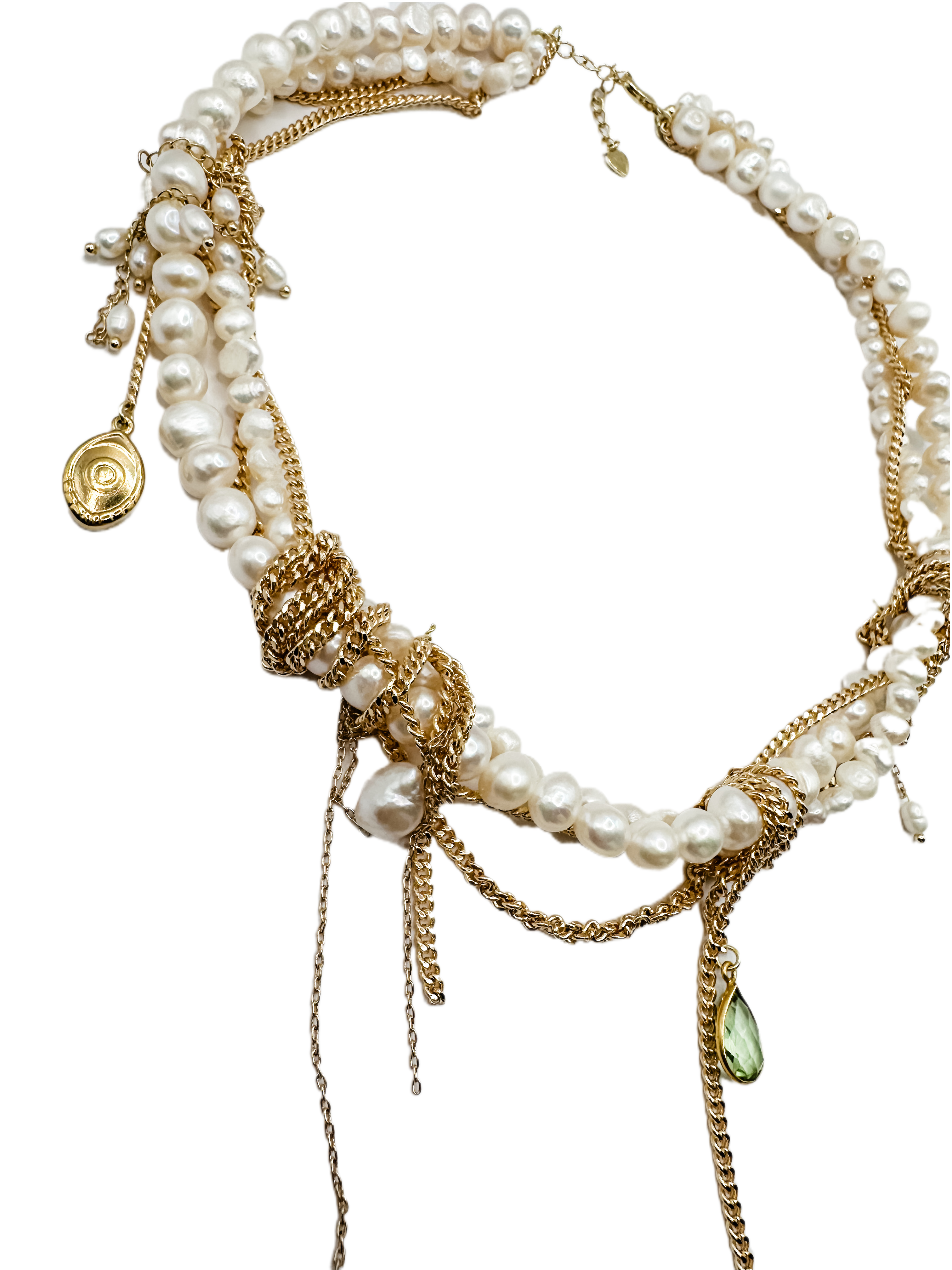 Undone Pearl Necklace