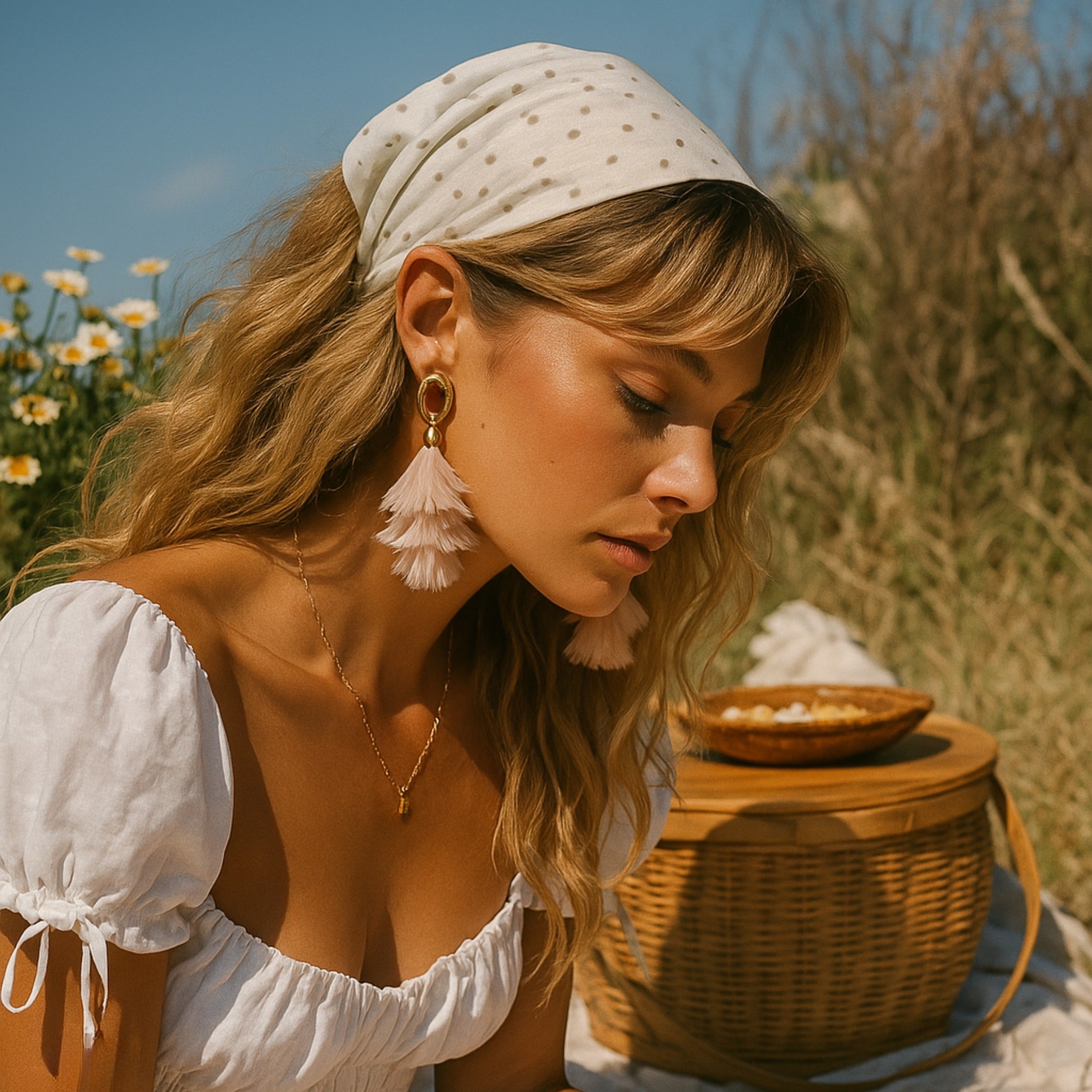 Feather Cascade Earrings