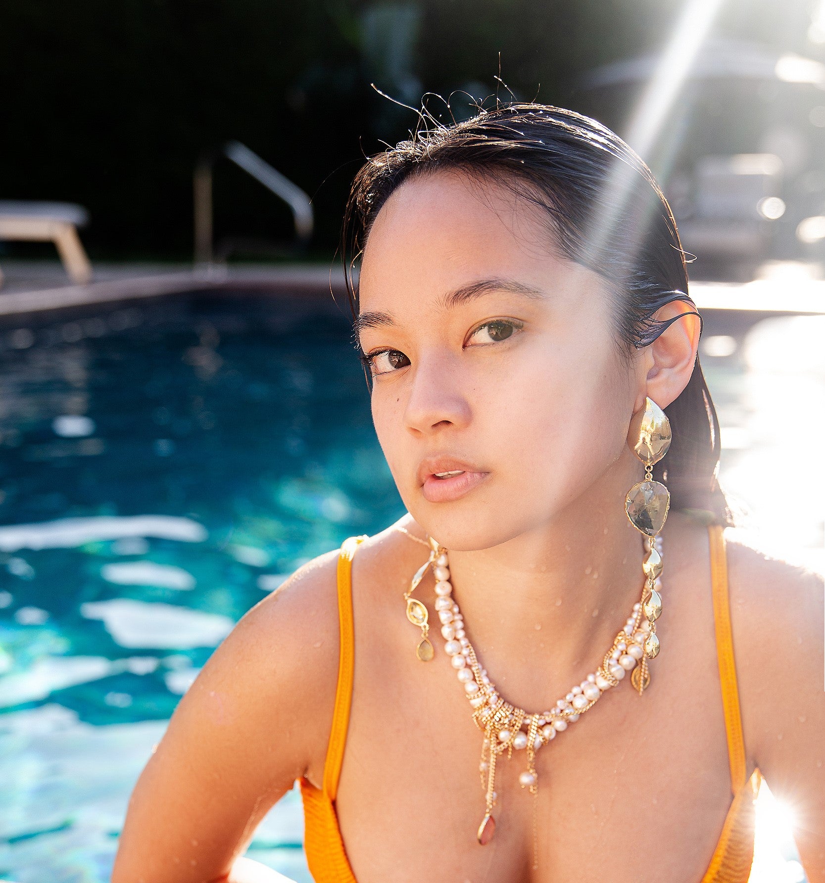 Undone Pearl Necklace