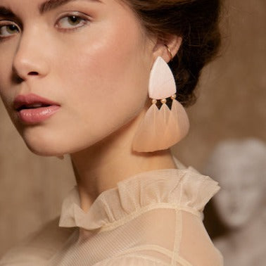 Venus Earrings in Blush
