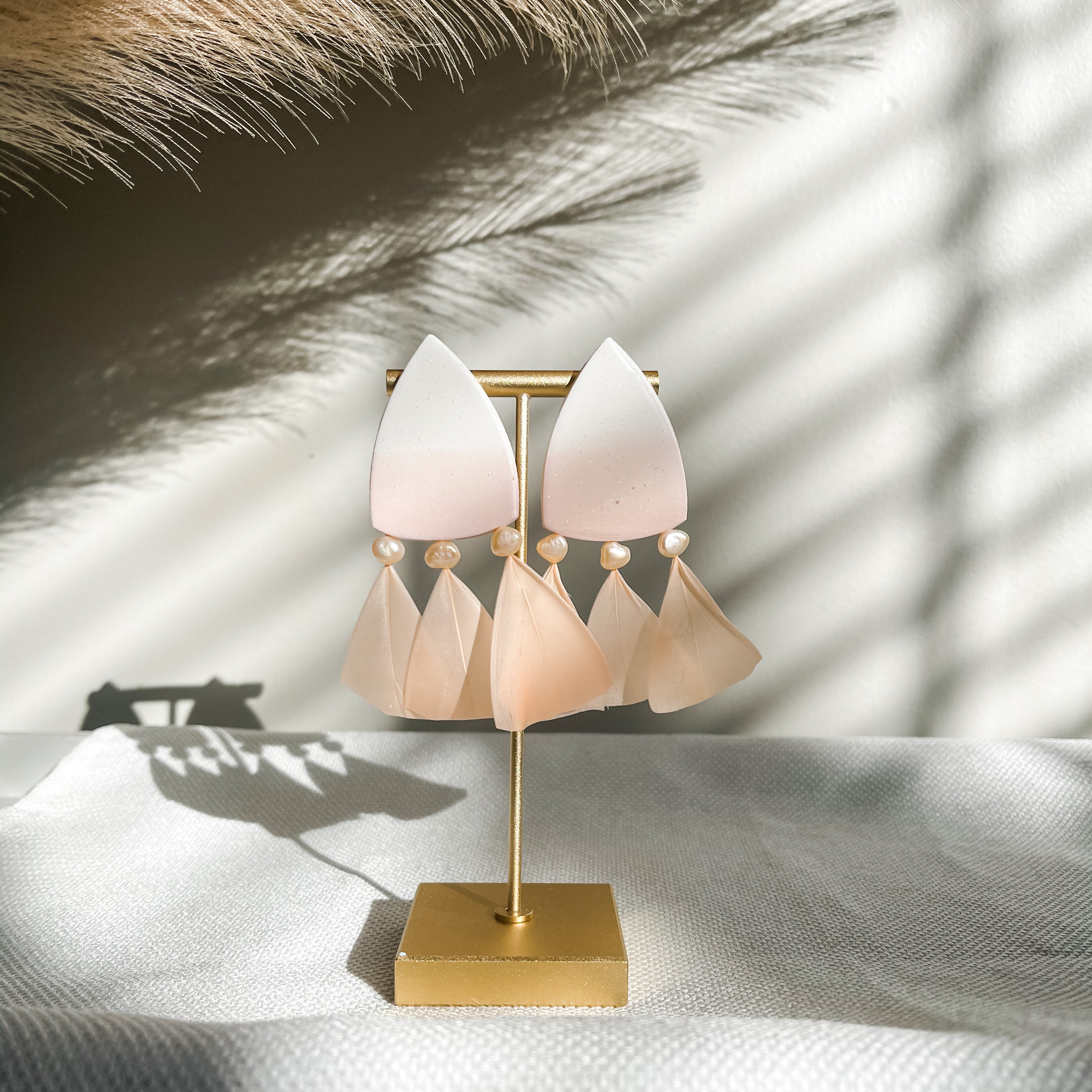 Venus Earrings in Blush