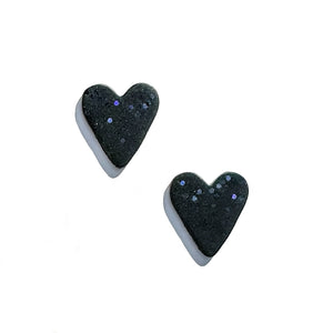 Handcrafted Polymer Heart Earrings - Nickel-Free and Hypoallergenic
