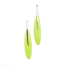 Load image into Gallery viewer, Neon Yellow Spear Earrings
