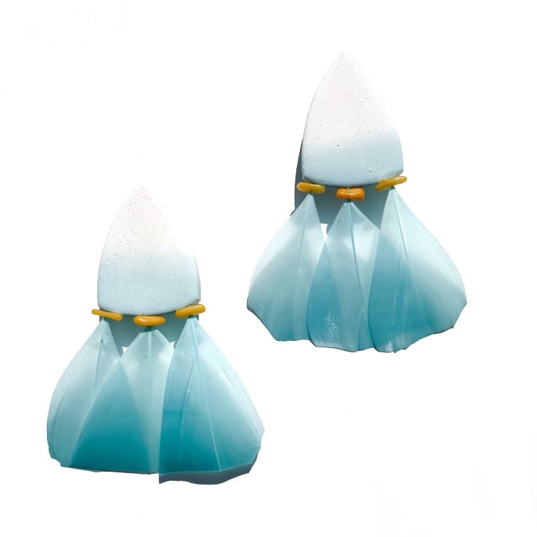 Venus Earrings in Aqua