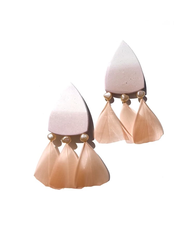 Venus Earrings in Blush